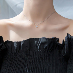 Cubic Zirconia Stone Pendant Necklace