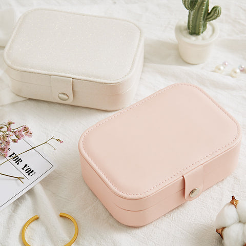 Image of Rose Colors Boutique Portable Leather Jewelry Box - Rosecolor