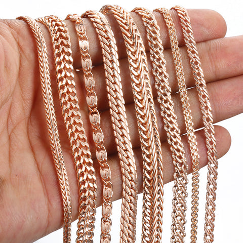 Image of 20cm Gold Plated Bracelet - Rosecolor