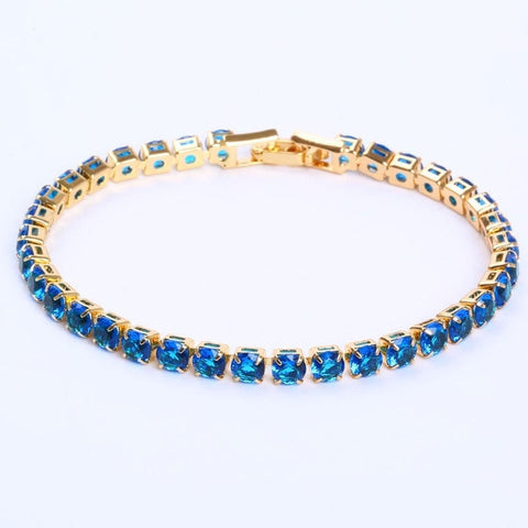 Image of Luxury 4mm Cubic Zirconia Tennis Bracelet - Rosecolor