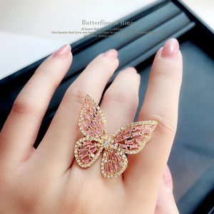 Butterfly Ring - Rosecolor