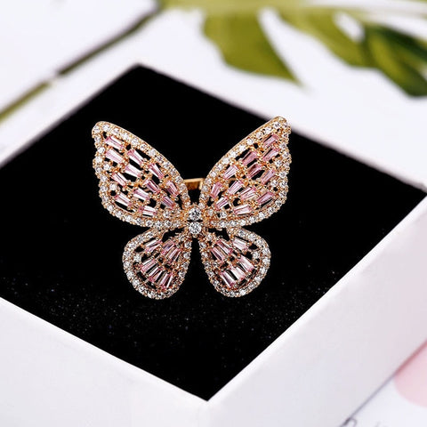 Image of Butterfly Ring - Rosecolor