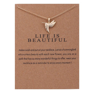 Hidden Message Necklace Gift - Rosecolor