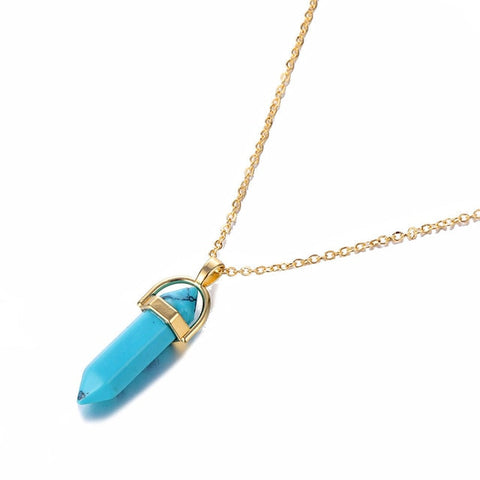 Image of Quartz Pendant Necklace - Rosecolor