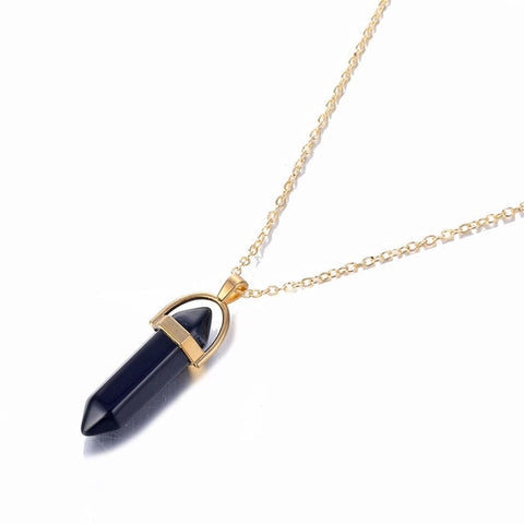 Image of Quartz Pendant Necklace - Rosecolor