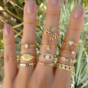 Gold Ring Set - Rosecolor